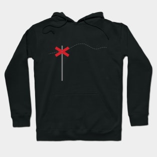 Winter sign in scandinavia Hoodie